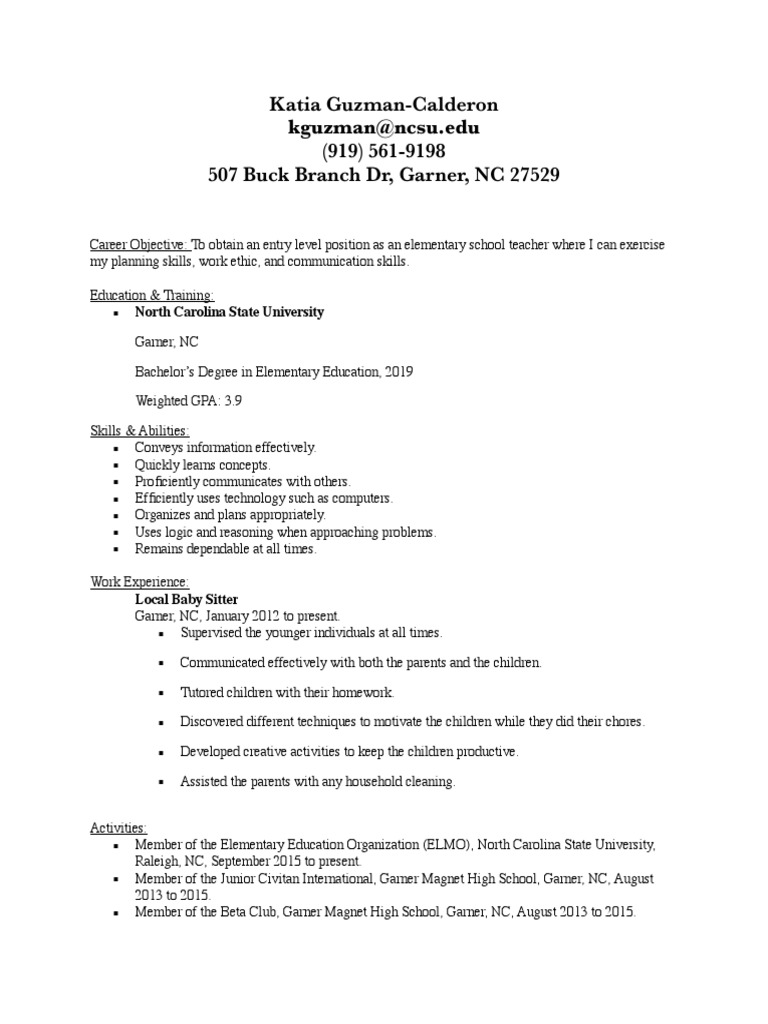 Katia guzman calderon kguzman ncsu edu 919 561 9198 507 buck branch