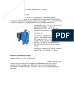 Clasificación de Bombas para El Desagüe de La Minería