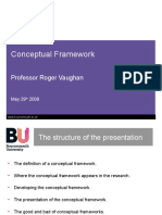 Conceptual Framework: Professor Roger Vaughan