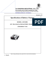 Specification of 24V50A Lead-Acid Battery Charger