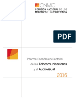 Informe Telecos y Audiovisual 2016 PDF