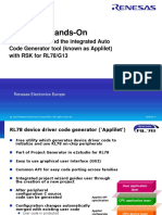 RL78 - G13 - RSK E2studio With AutoCodeGeneration