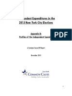 2013-11-26 Common Cause NY. Independent Expenditures in the 2013 NYC Elections, Appendix B- Profiles of the Independent Spenders.pdf