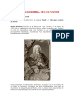 Dinámica Elemental de Los Fluidos Ecuacion de Bernoulli