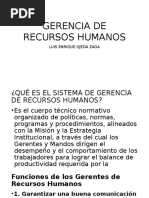 Gerencia de Recursos Humanos - Clase 01