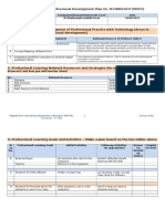 individual teacher professional development plan for technology