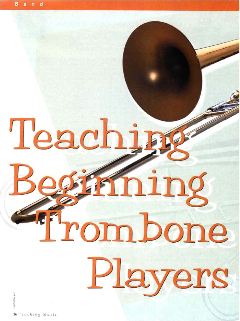 Teaching Beginning Trombone PL PDF