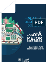 Bases Del Plan de Desarrolo Sector Educacion 2016 2020
