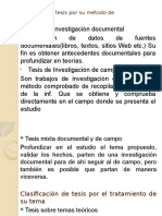 Clasificación de Tesis Por Su Método de Investigación