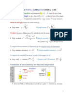 Measures of Central Tendency and Dispersion: Mean or Average