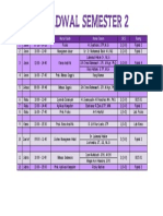 Jadwal Semester 2