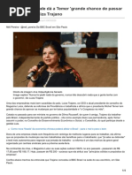 Baixa Popularidade Dá a Temer Grande Chance de Passar Reformas Diz Luiza Trajano