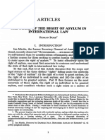 The State of The Right of Asylum in International Law PDF