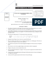2010 Mathematical Studies Examination Paper PDF