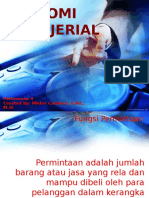 Pertemuan 4 Fungsi Permintaan, Elastisitas, Dan Pengambilan Keputusan