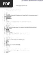 Computer System Architecture MCQ Bank PDF