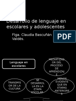 Desarrollo de Lenguaje en Escolares y Adolescentes