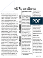 Extra, Extra World War Over Allies Won: The Advertiser