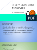 how do student athletes and non- student athlete student compare 