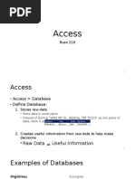 Access: Busn 216