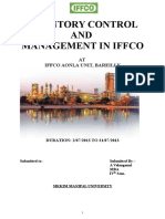 Inventory Control and Management in Iffcofinal