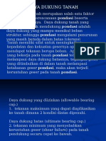 Daya Dukung Tanah Dan Pondasi