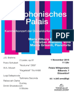Symphonisches Palais Duesseldorf 1 November