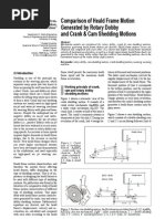 Comparison of Heald Frame Motion Generated by Rotary Dobby and Crank & Cam Shedding Motions