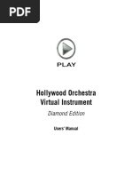 Hollywood Orchestra Manual Diamond