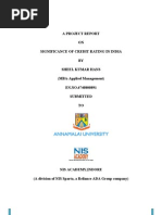 Download Sheels Project on Credit Rating by Sheel Hans SN34643689 doc pdf