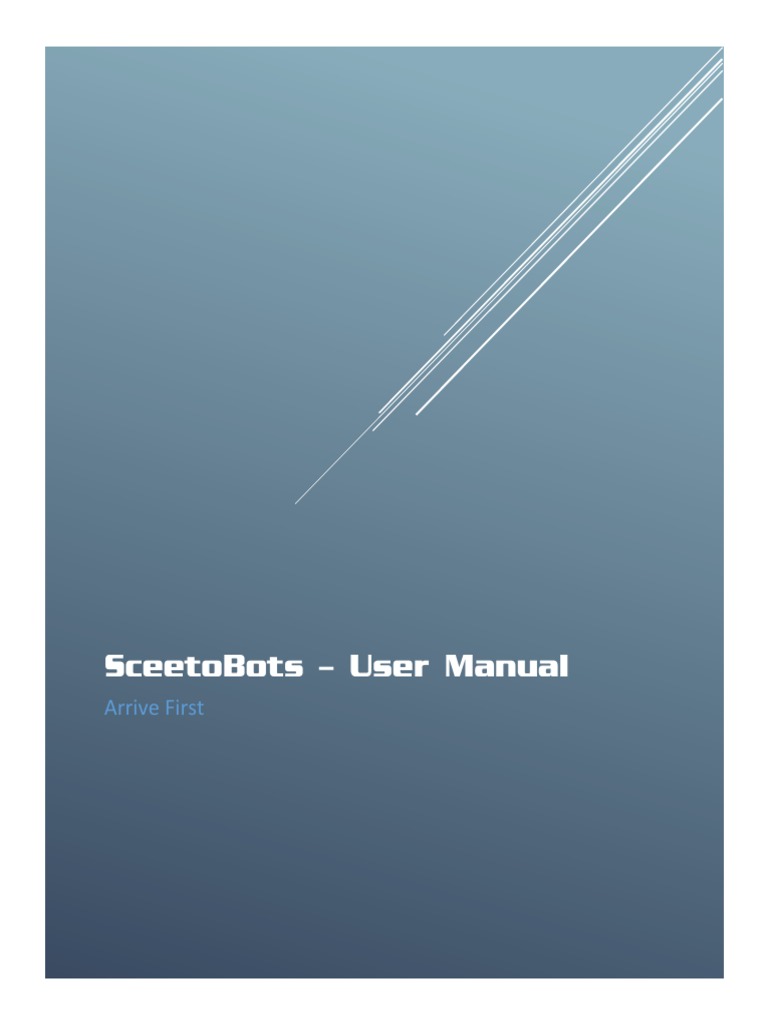 SceetoBots - Bot-Assisted Hybrid Trading - User Manual v1.0 PDF | PDF ...