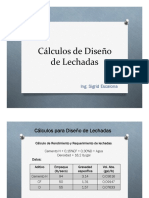 Cálculos para Diseño de Lechadas PDF