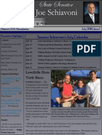 Senator Schiavoni - July 2010 E-News I