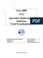 (Specialist) 2009 Kilbaha Exam 1 Solutions PDF