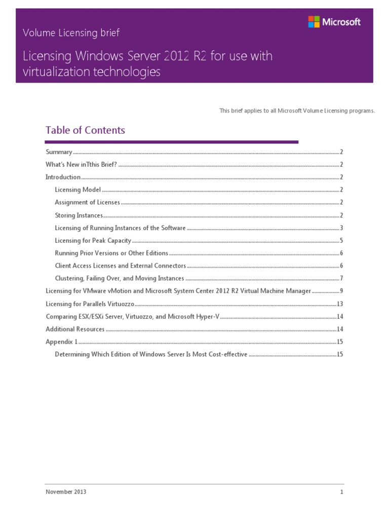 Licensing Windows Server 2012 R2 For Use With Virtualization ...