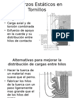 Esfuerzos Estáticos en Tornillos