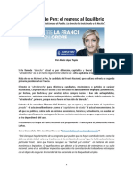 López Tapia, Alexis; Marine Le Pen - El Regreso Al Equilibrio