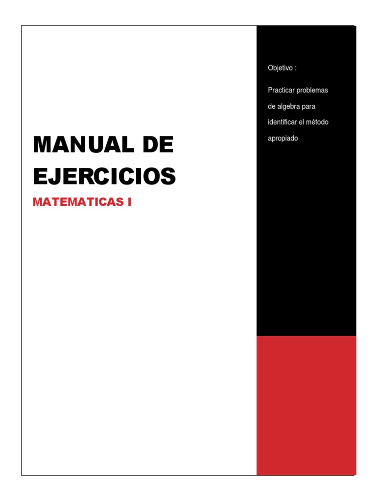 Manual de Problemas Matematicas I - 2017 - 1 | PDF | Métodos y ...