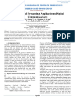 Digital Signal Processing Applications in Digital Communications