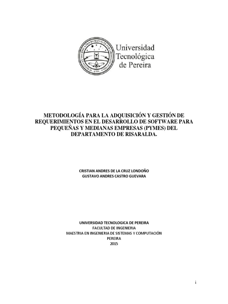 Tesis Desarrollo de Software | PDF | Informática | Tecnología
