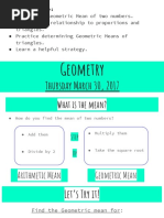 Geometric Mean Lesson Slides