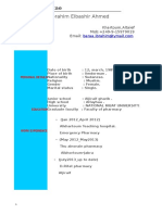 Braa Ibrahim Elbashir Ahmed: Curriculum Vitae