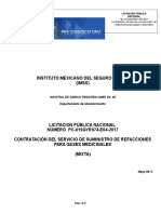 Expediente 1332338 - Servicio de Suministro de Refacciones para Gases Medicinales