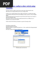 Copy Config to Other Switch Using Xmodem