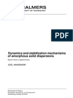 Dynamics and Stabilization Mechanisms of Amorphous Solid Dispersisons