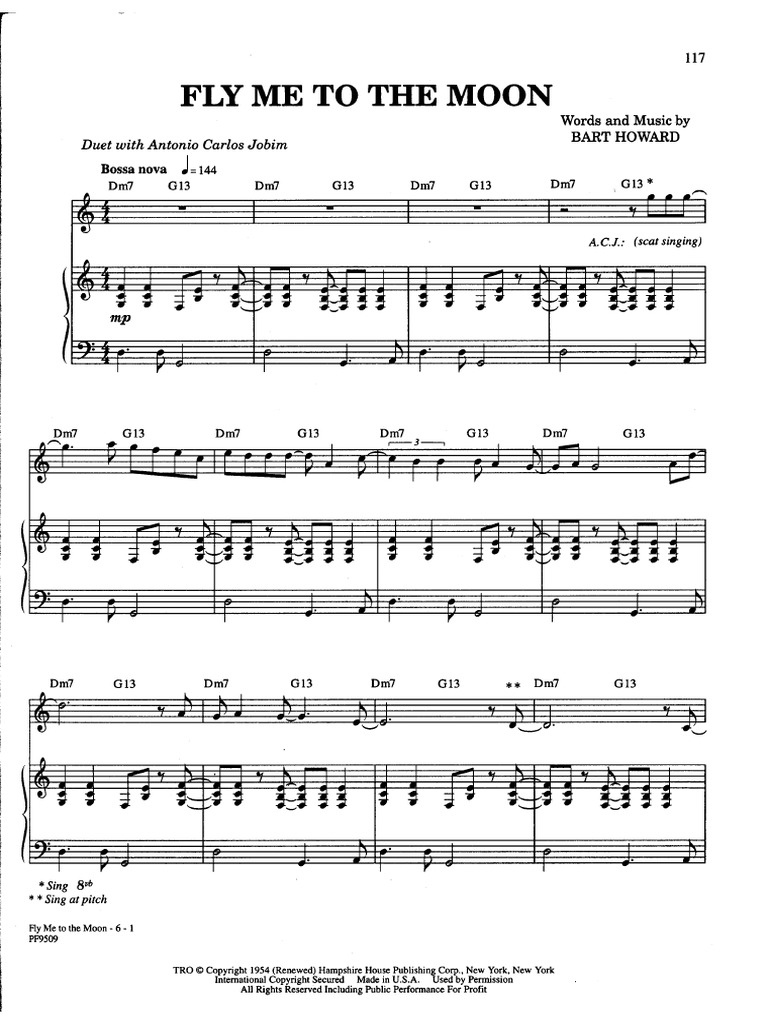 06 Fly Me To The Moon.pdf Songs Written American Songs