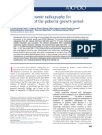 Utility of Panoramic Radiography for Identification of the Pubertal Growth Period