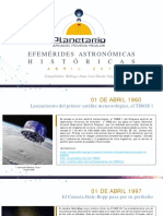 EFEMÉRIDES   ASTRONÓMICAS HISTÓRICAS ABRIL 201