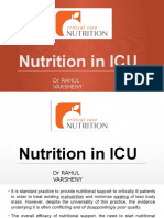 Nutrition in ICU: DR Rahul Varsheny