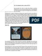 Guide D'evaluation de Cartes MTG